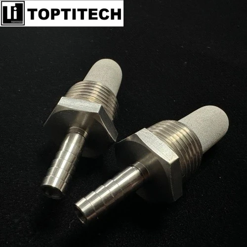 0.5um Porous Titanium Filter With Pagoda Style Connector For Diffuser suppliers
