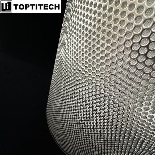 Diameter 450mm SS316L Double-layer Perforated Mesh Filter Bucket